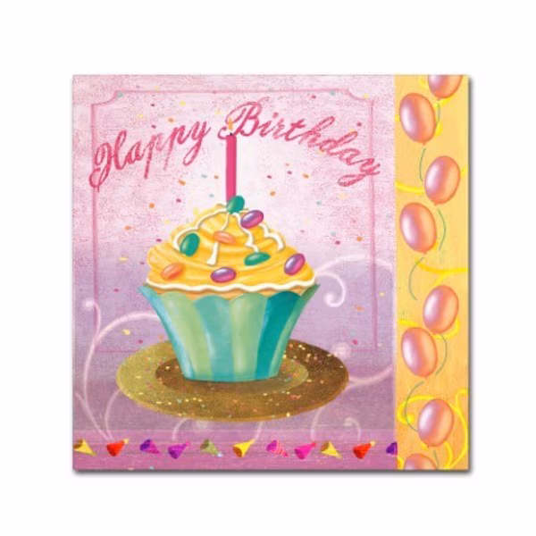 Fiona Stokes-Gilbert-ALI 'Cupcake Holidays I' Canvas Art, 18x18